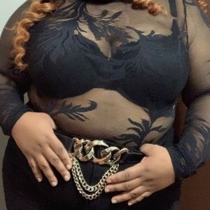 Floral Disney bodysuit from Akira